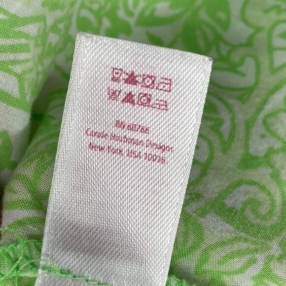 LILLY PULITZER Dress S JUBILEE Babydoll Sundress Mini Shirred Sleeveless Green - Picture 8 of 13